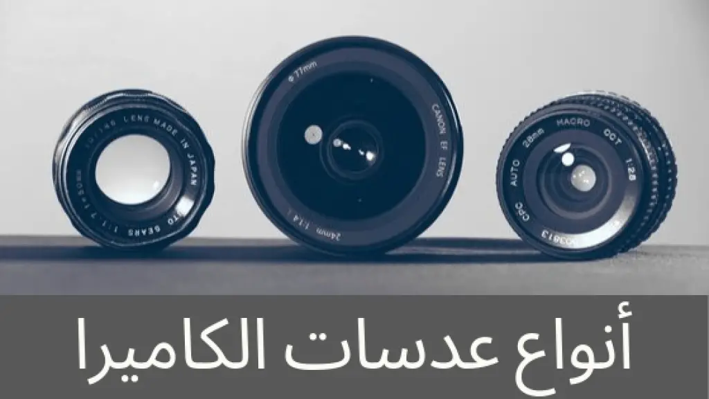 أنواع عدسات الكاميرا الرقمية